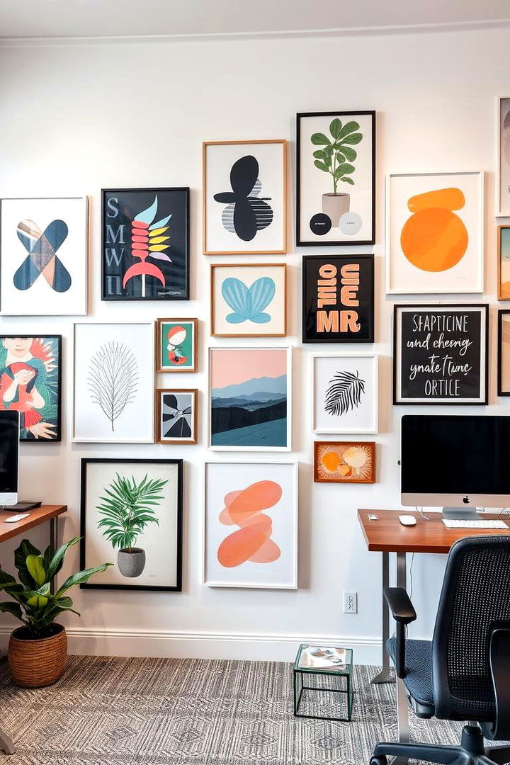 Inspiring Wall Art Decor - 22 Modern Home Office Ideas