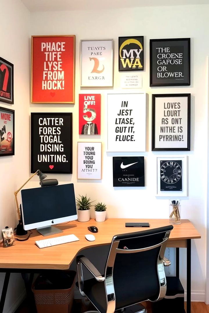 Inspiring Wall Art Ideas - 22 Small Office Ideas