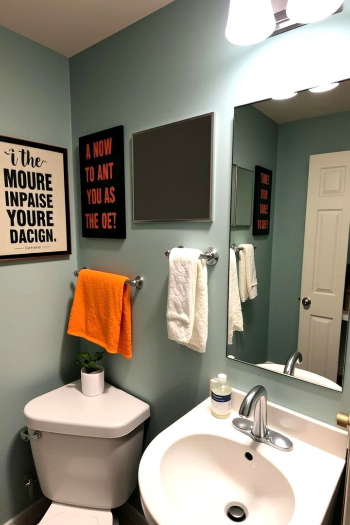 Inspiring Wall Art - 22 Dorm Bathroom Ideas