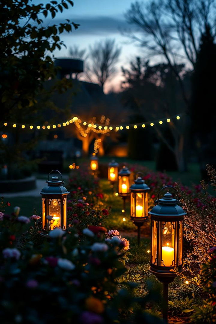 Install Ambient Lighting for Evenings - 22 Fall Garden Ideas