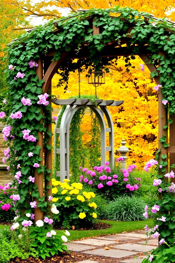 Install Garden Arbors and Trellises - 22 Fall Garden Ideas