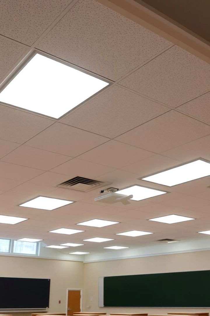 Install Light Diffusing Panels - 22 Classroom Lighting Ideas