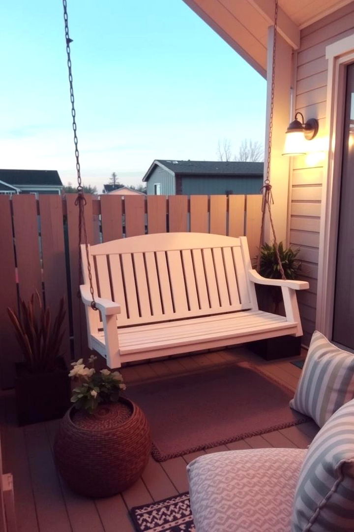 Install a Front Porch Swing - 22 Small Front Porch Ideas