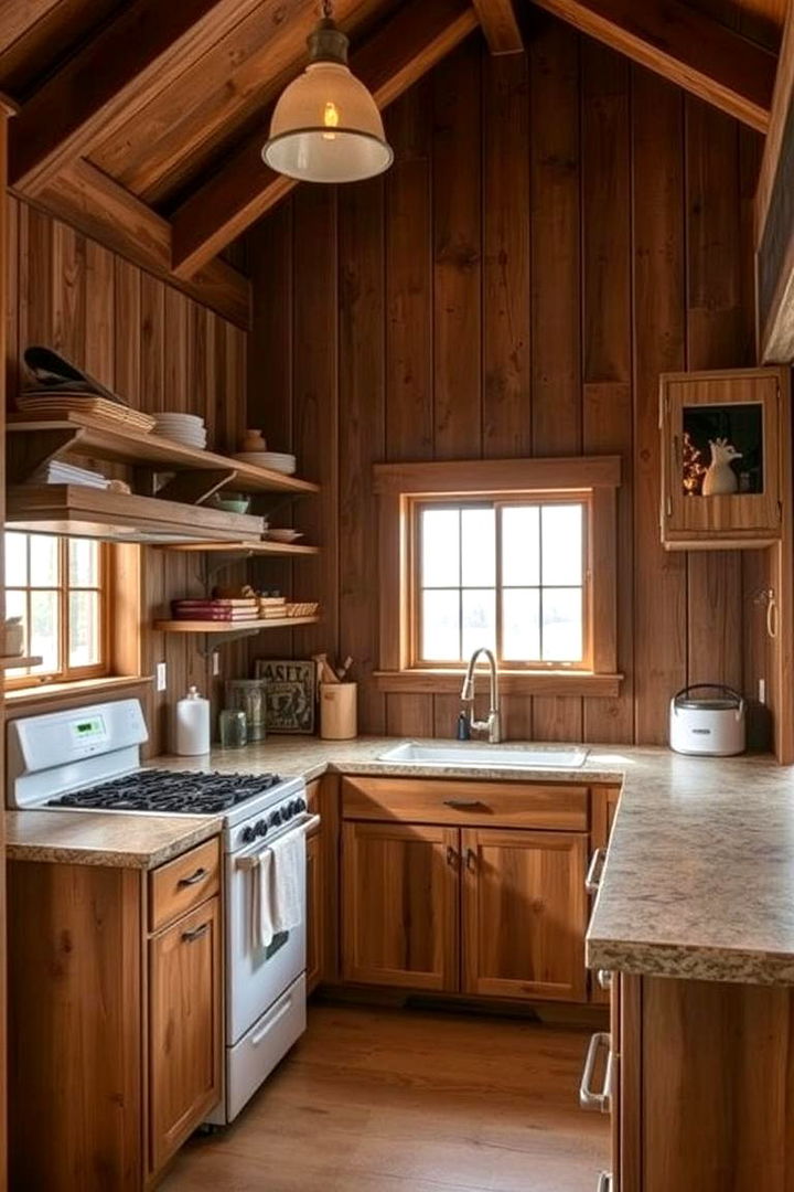 Installing a Functional Kitchen Area - 22 Pole Barn Interior Ideas