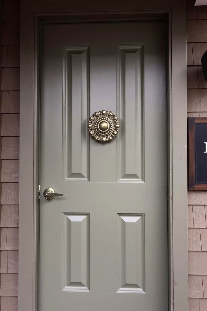 Installing a Statement Door and Knob - 22 Small Cape Cod Front Porch Ideas