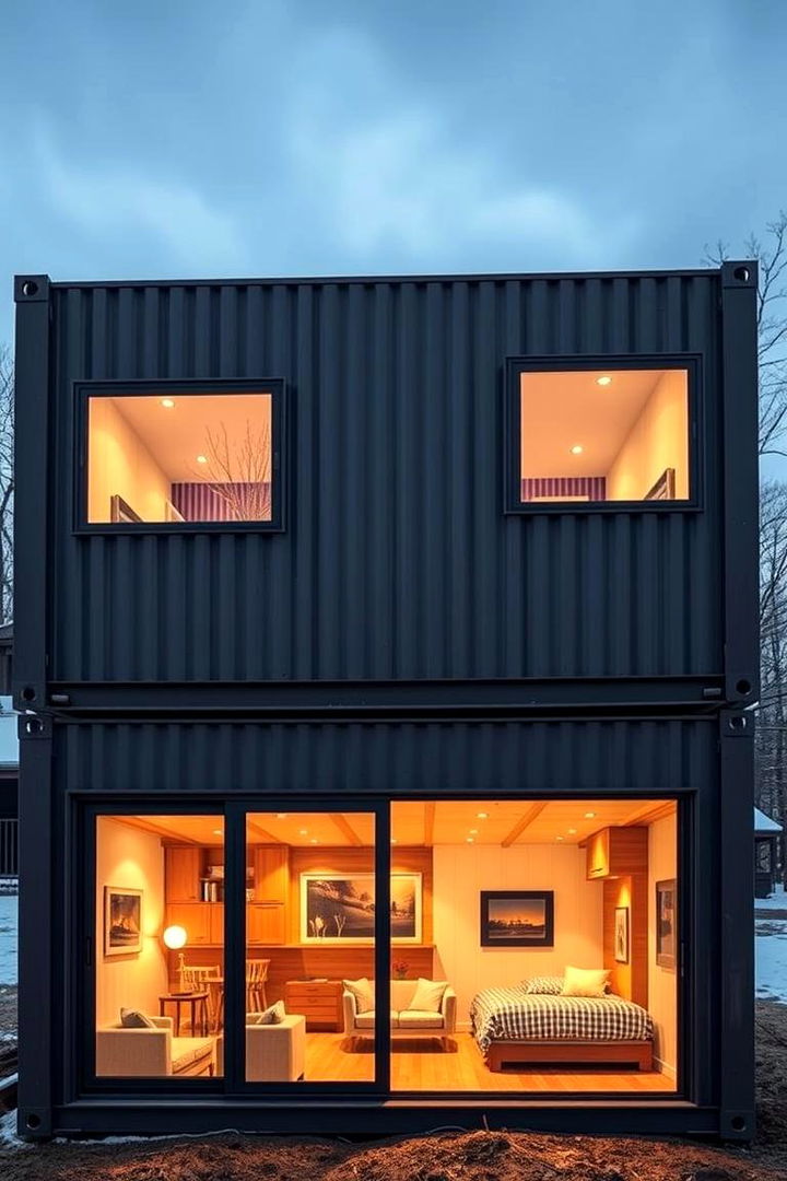 Insulated Container Home for Comfort - 22 Container Home Ideas