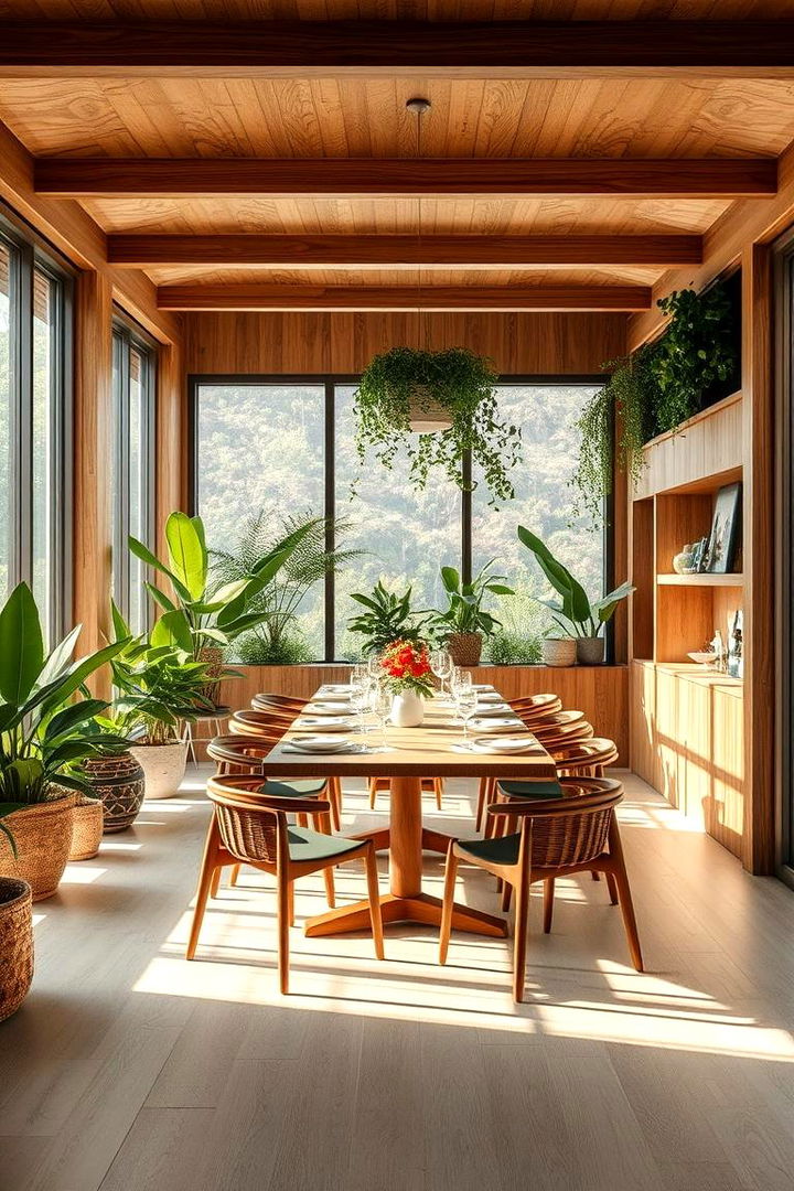 Integrate Natural Elements - 22 Small Dining Room Ideas