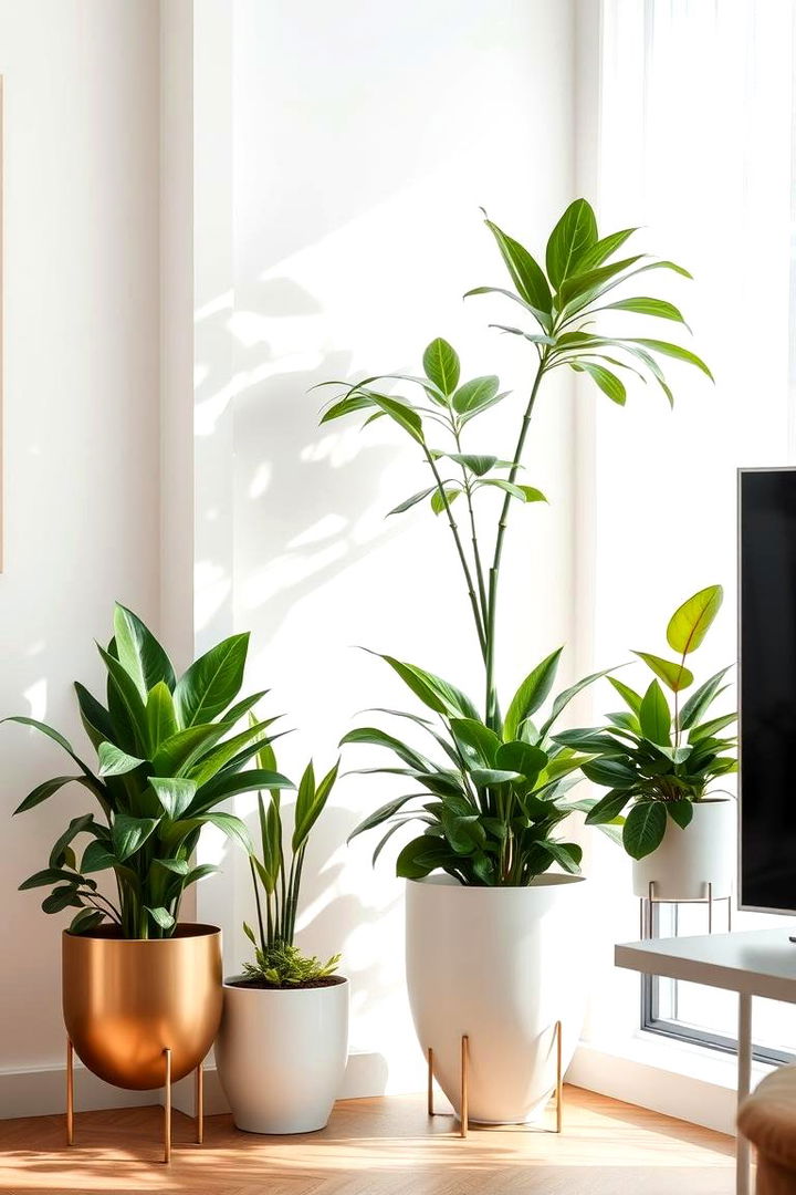 Integrate Plants to Add Freshness - 22 small apartment decorating ideas