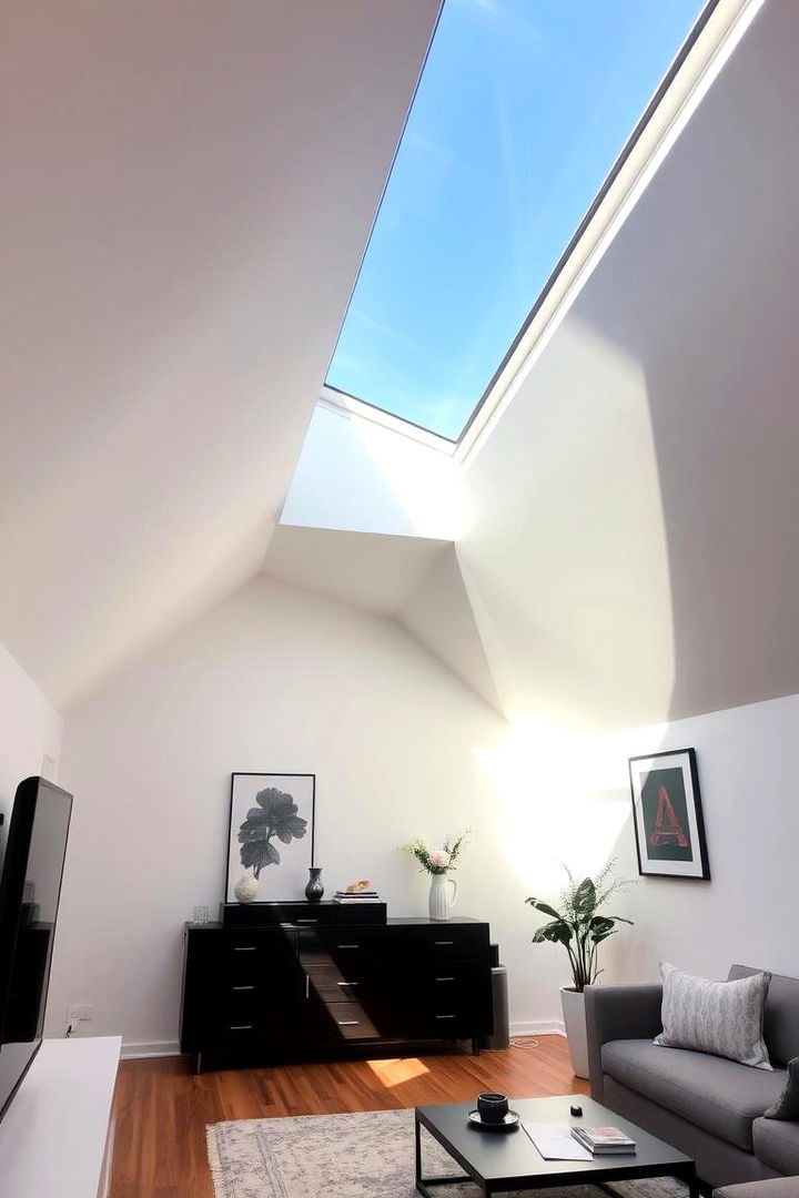 Integrate Skylights - 22 Low Ceiling Small Attic Room Ideas