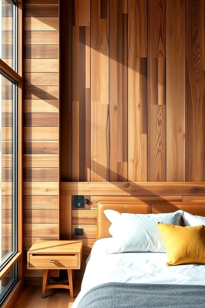Integrate Wooden Accent Walls - 22 Forest Themed Bedroom Ideas