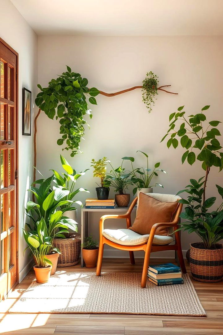 Integrate a Nature Inspired Reading Nook - 22 Forest Themed Bedroom Ideas