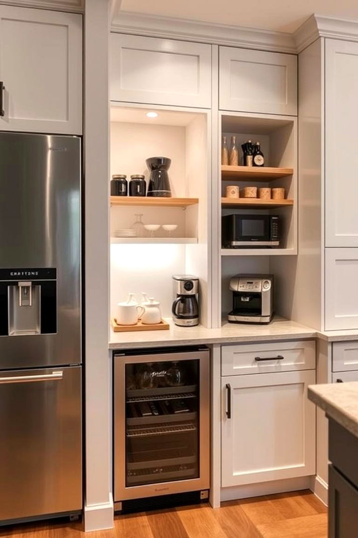 Integrated Appliances for Efficiency - 22 Larder Cupboard and Pantry Ideas for Your Kitchen