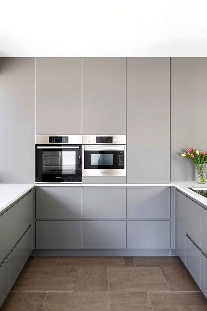 Integrated Appliances in Gray Kitchens - 22 Gray Kitchens