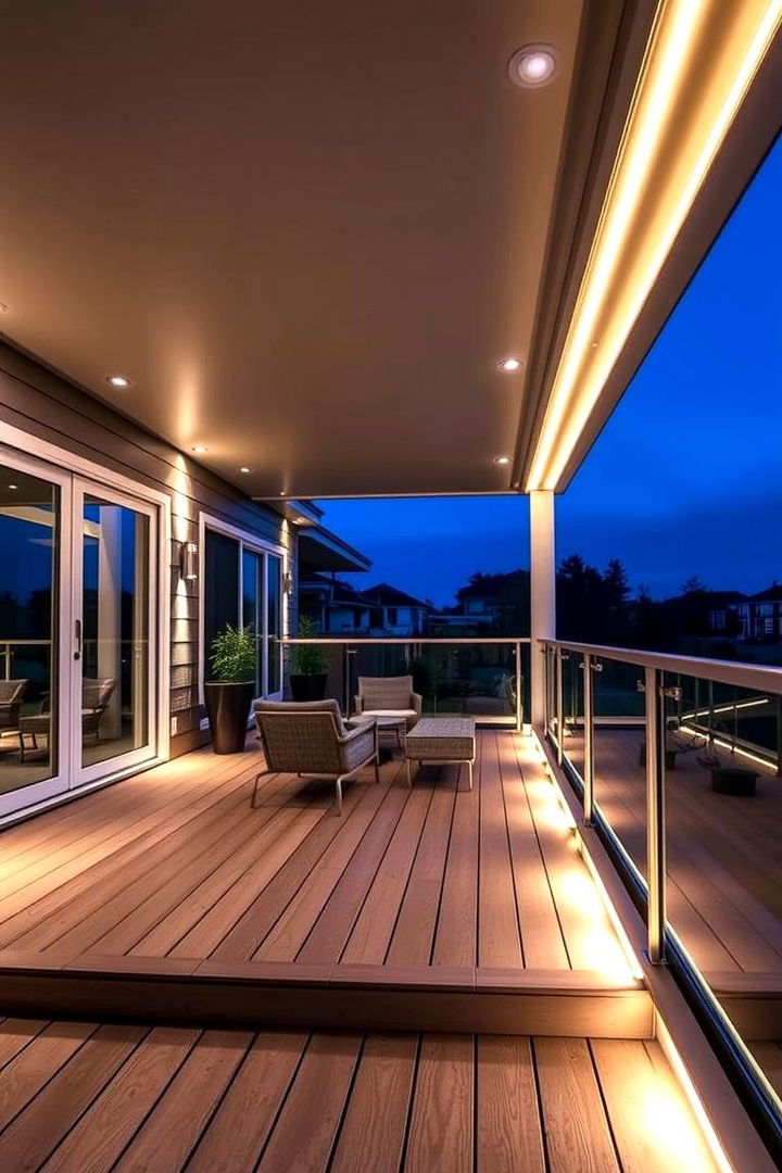 Integrated Architectural Lighting for Chic Modern Designs - 22 Deck Lighting Ideas