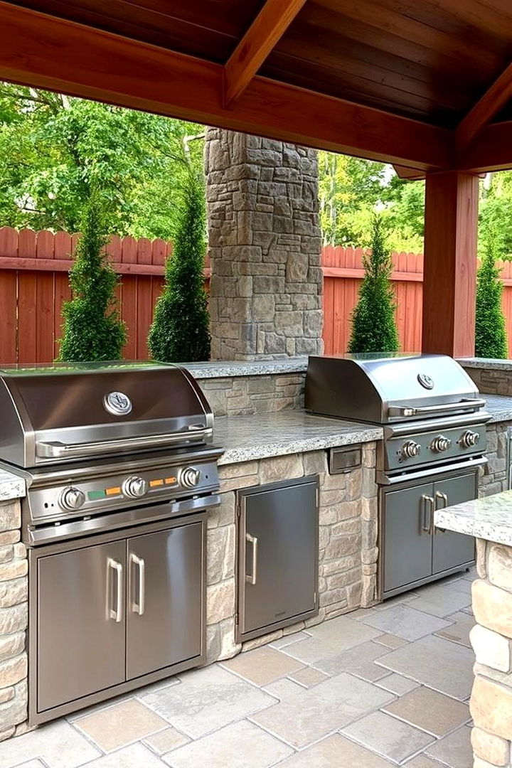 Integrated BBQ and Grill Zone - 22 Outdoor Kitchen Designs