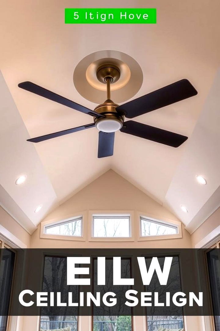 Integrated Ceiling Fan Designs - 22 Sunroom Ceiling Ideas