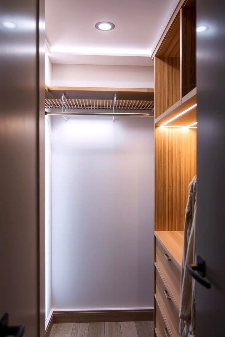 Integrated Closet Lighting Solutions - 22 Coat Closet Ideas