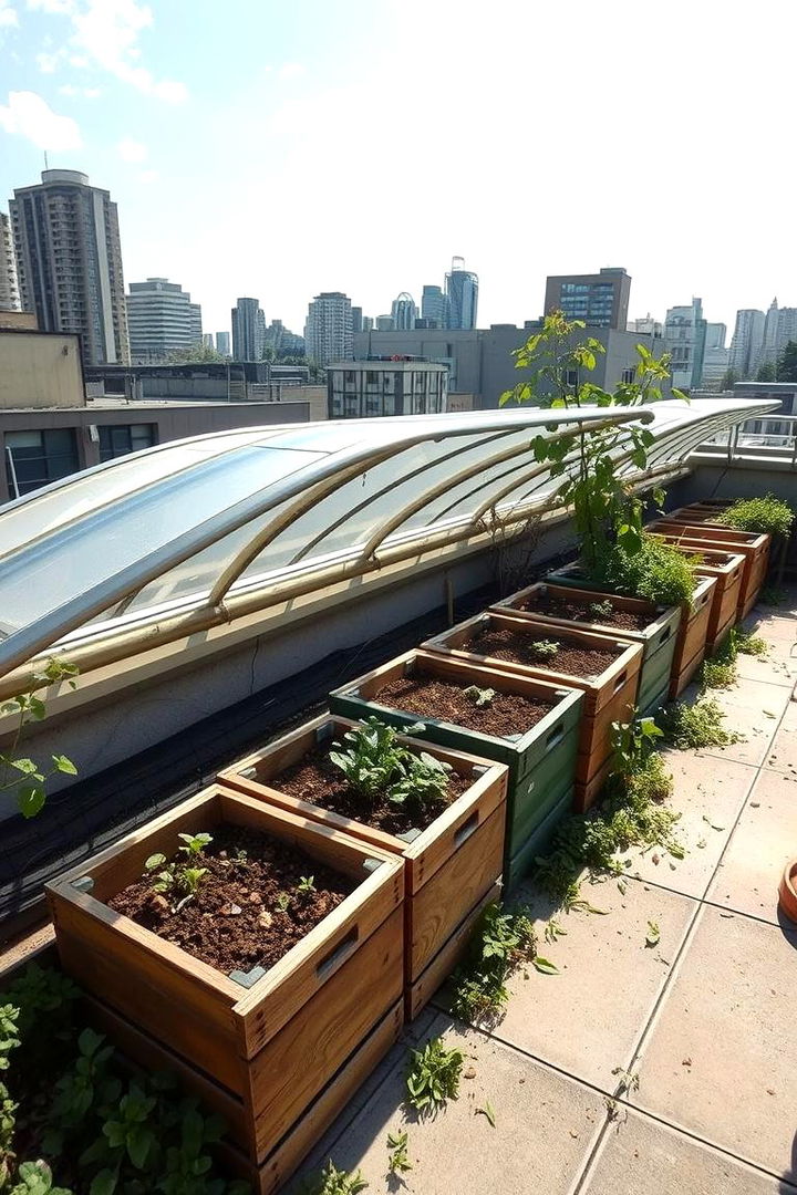 Integrated Composting and Greenhouse System - 22 Rooftop Greenhouse Ideas