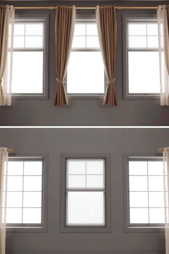Integrated Design Unifying Curtains and Window Frames - 22 What Color Curtains Go With Gray Walls