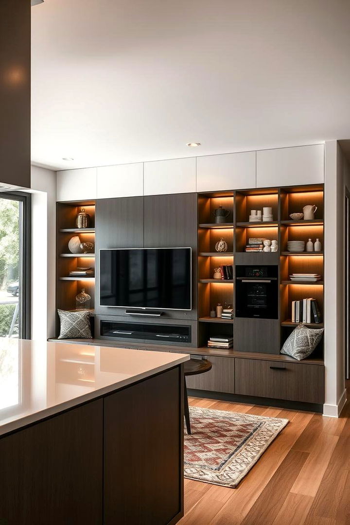 Integrated Entertainment Spaces - 22 Art Deco Kitchen Ideas