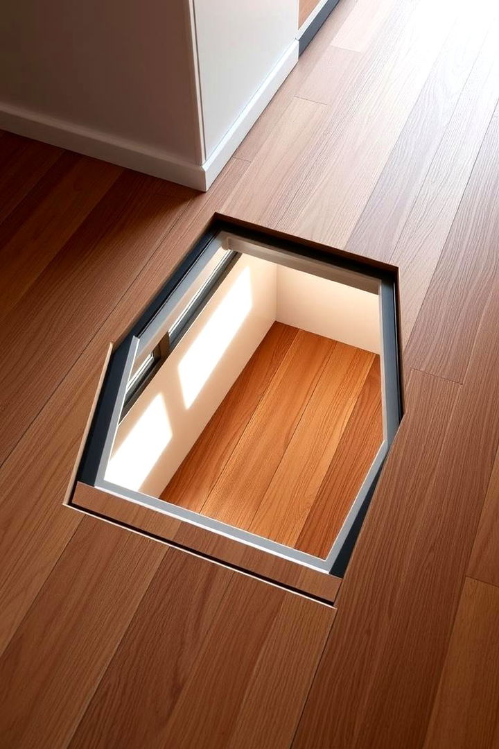 Integrated Floor Hatch - 22 Hidden Door Ideas
