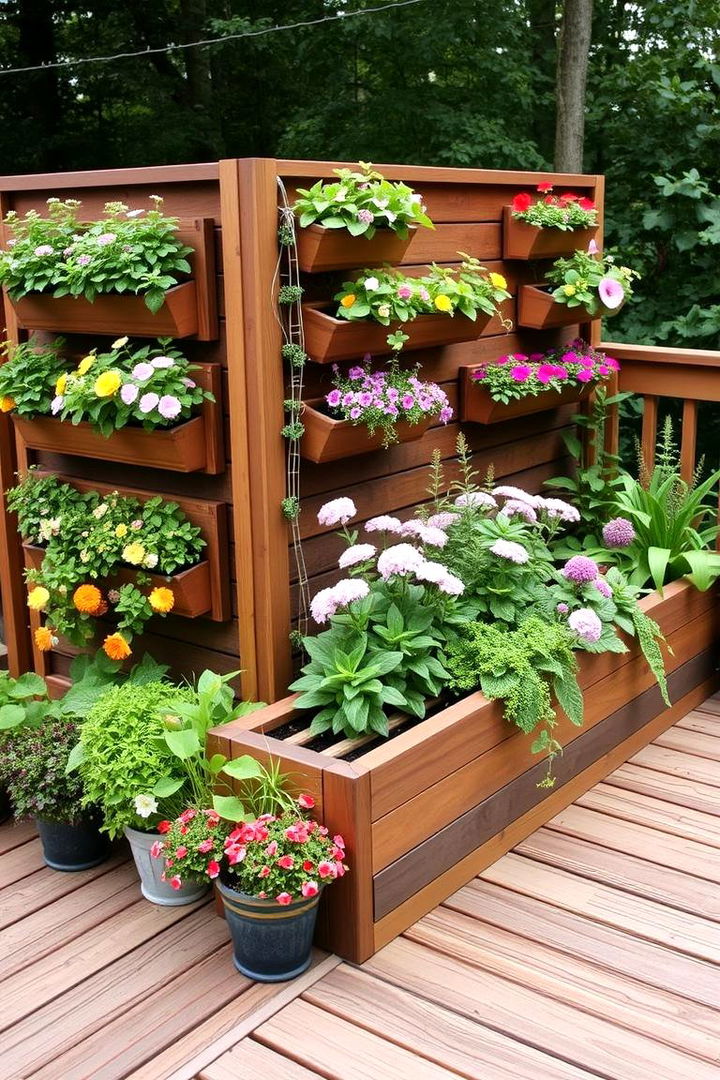 Integrated Garden Deck - 22 Ground Level Deck Ideas