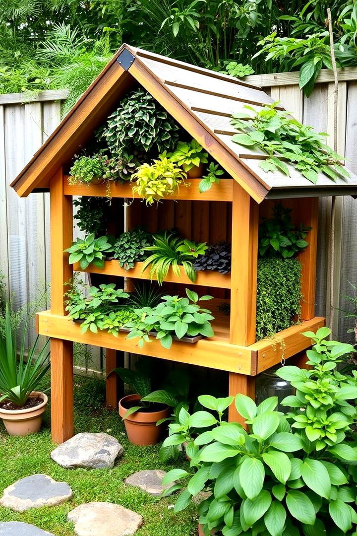 Integrated Garden Duck House - 22 Duck House Ideas