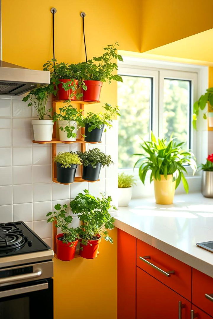 Integrated Herb Garden - 22 Organic Kitchen Design Ideas