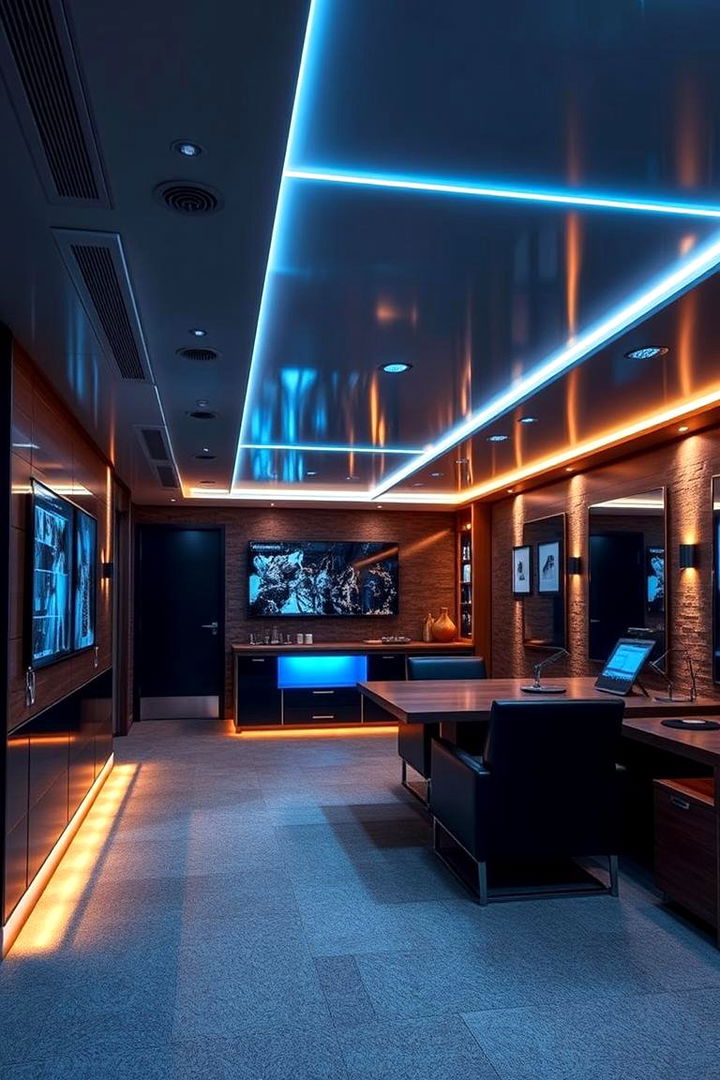 Integrated Home Automation Lighting - 22 Basement Lighting Ideas