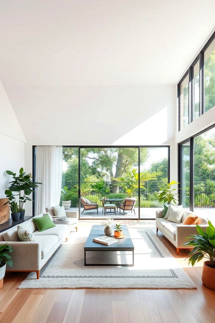 Integrated Indoor Outdoor Living - 22 Mid-Century Modern Living Room Ideas