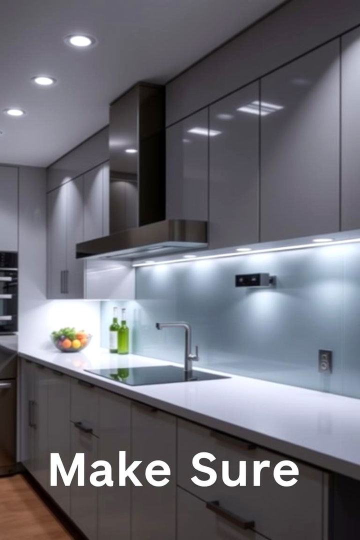 Integrated Lighting - 22 Modern Kitchen Ideas