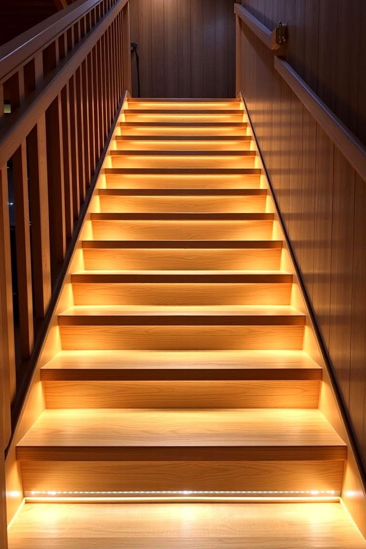 Integrated Lighting Design - 22 White Oak Staircase Ideas