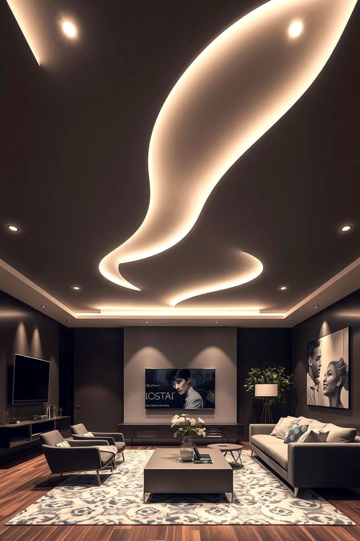 Integrated Lighting Designs for Effortless Ambiance - 22 Living Room Ceiling Ideas
