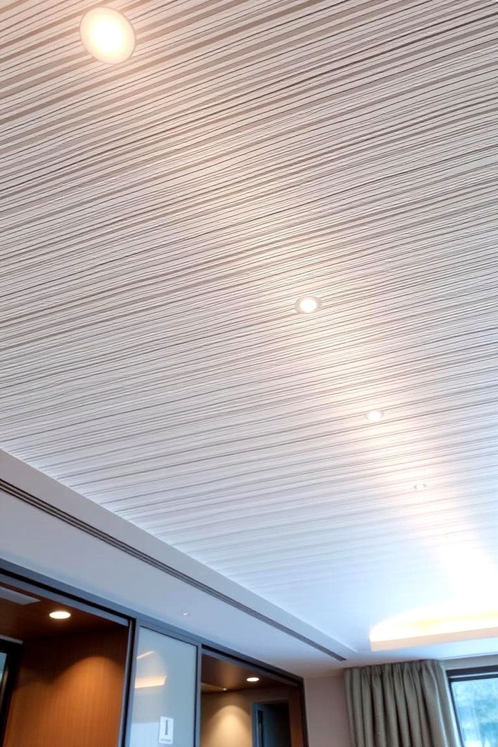Integrated Lighting Effects - 22 Beadboard Ceiling Design Ideas