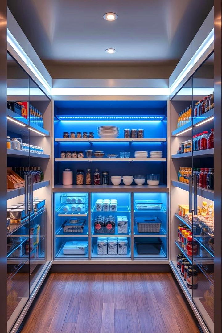 Integrated Lighting Enhancements - 22 Small Pantry Ideas