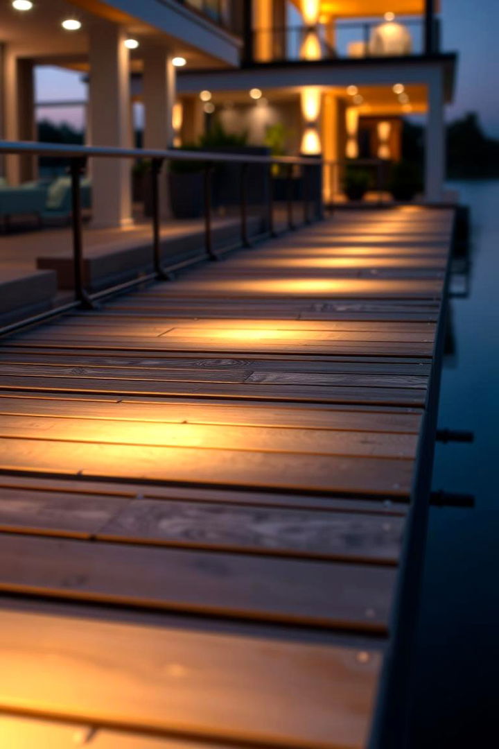 Integrated Lighting Magic - 22 Floating Deck Ideas