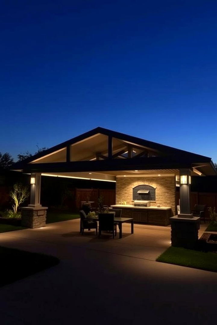Integrated Lighting Magic - 22 Covered Patio Ideas