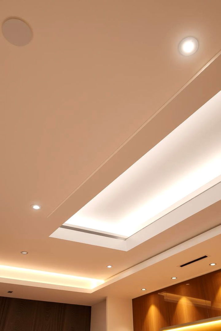 Integrated Lighting Pop Ceilings - 22 Pop Ceiling Design Ideas