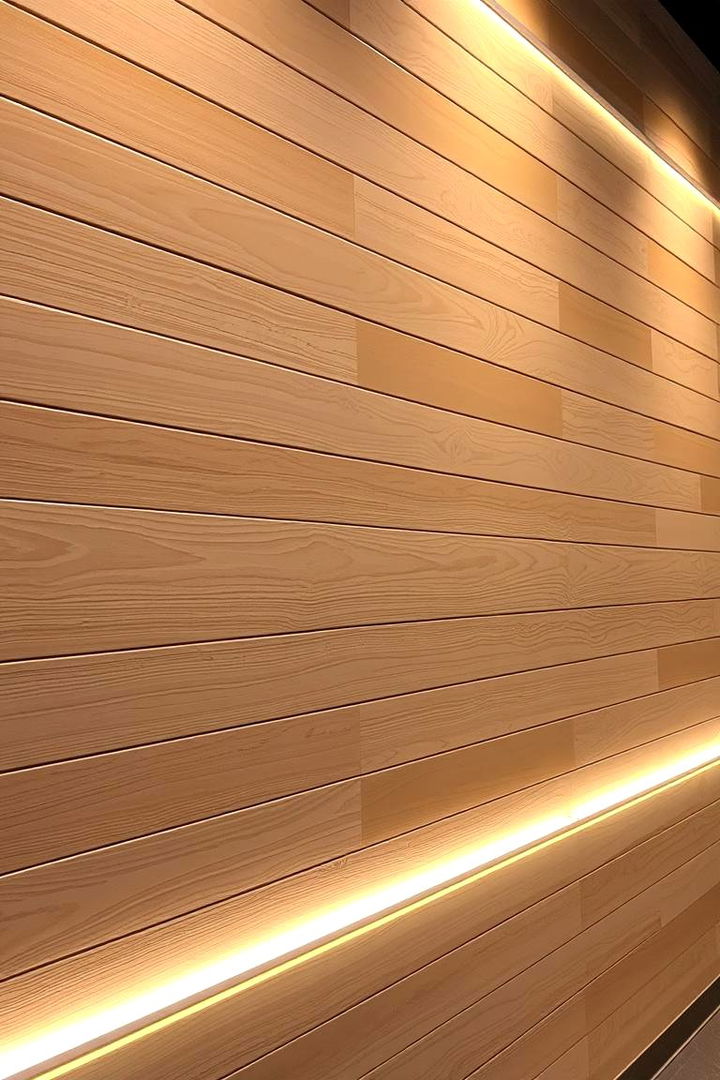 Integrated Lighting Shiplap Walls - 22 shiplap accent wall ideas