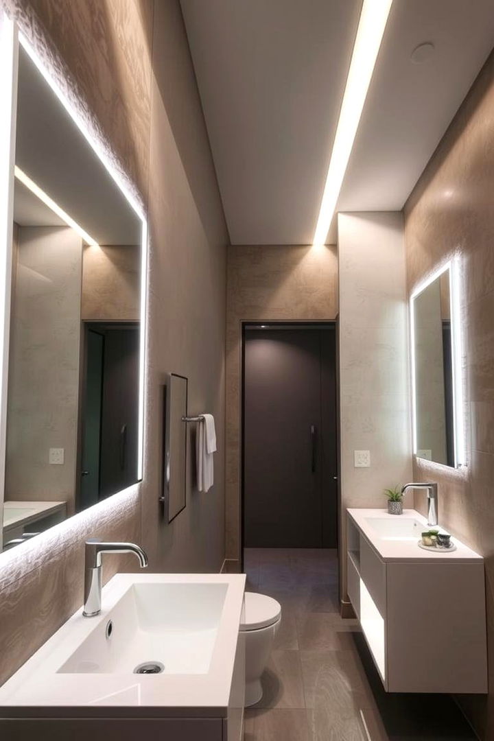 Integrated Lighting Solutions - 22 Bathroom Furniture Ideas