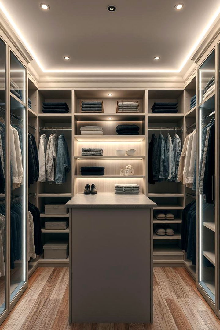 Integrated Lighting Solutions - 22 Closet Island Ideas
