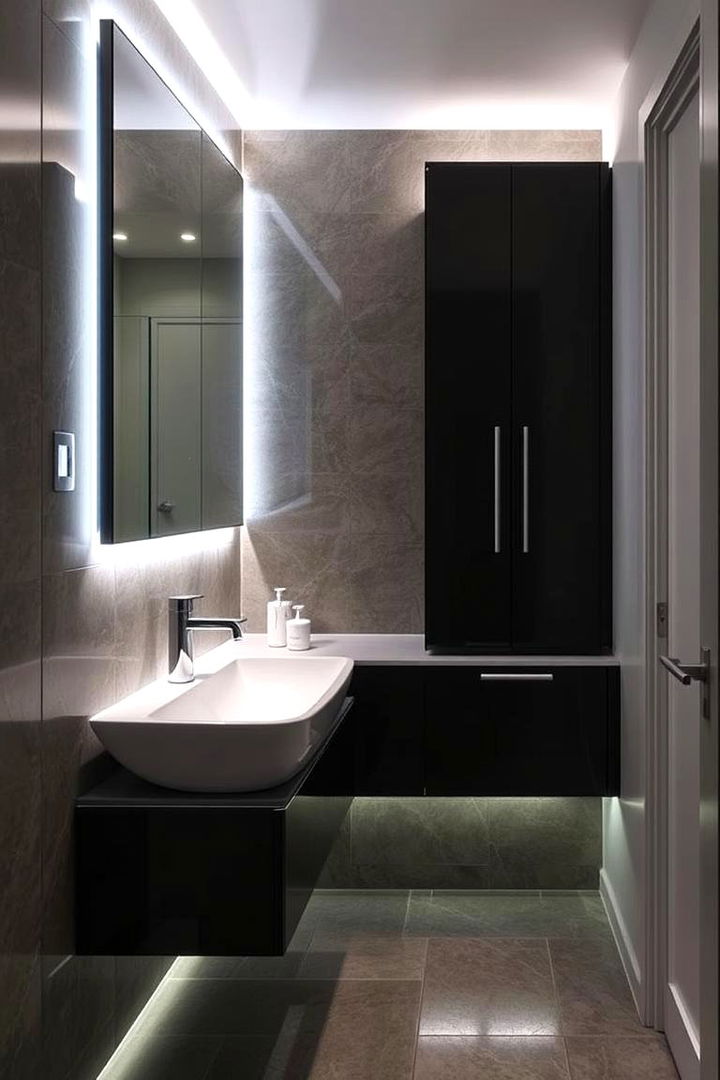 Integrated Lighting Systems - 22 Small Master Bathroom Ideas