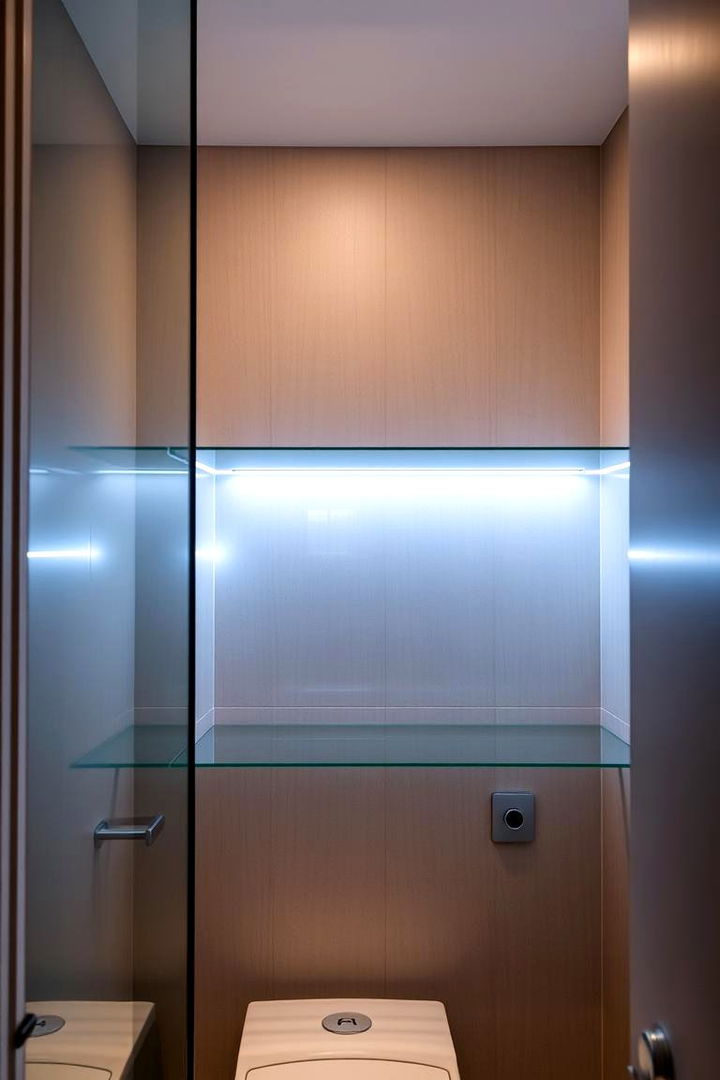 Integrated Lighting for Better Visibility - 22 Bathroom Closet Ideas