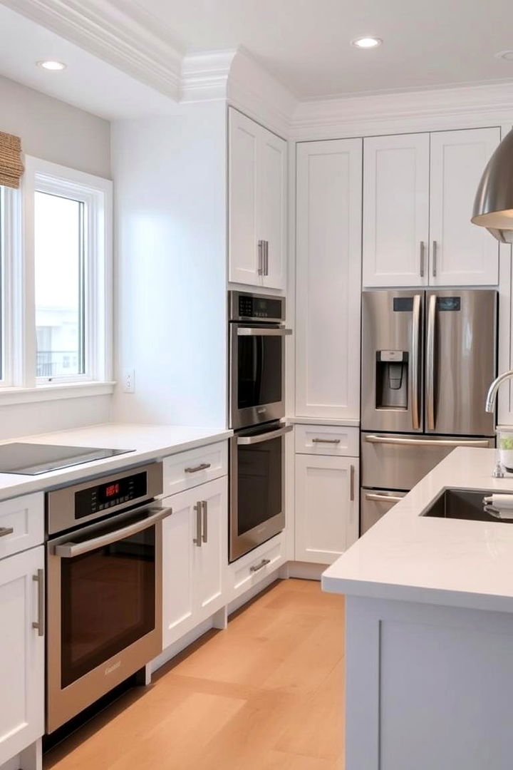 Integrated Modern Appliances - 22 coastal kitchen ideas