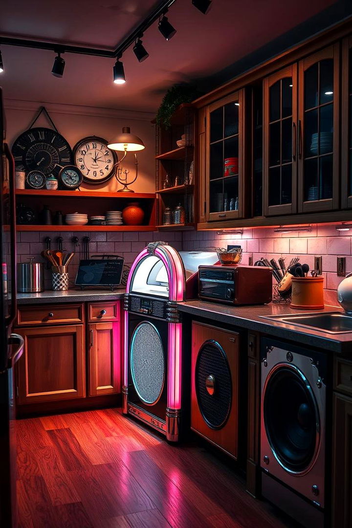 Integrated Music Elements - 22 1980s Kitchen Ideas