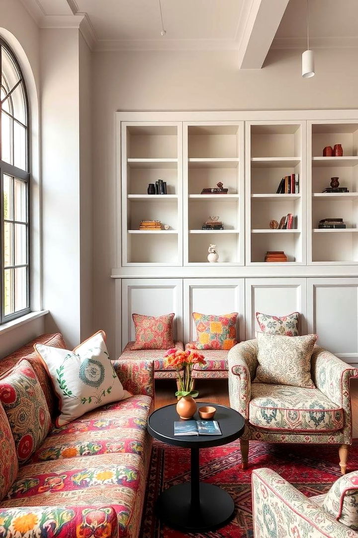 Integrated Patterned Upholstery - 22 Boho-scandinavian Design and Decor Ideas