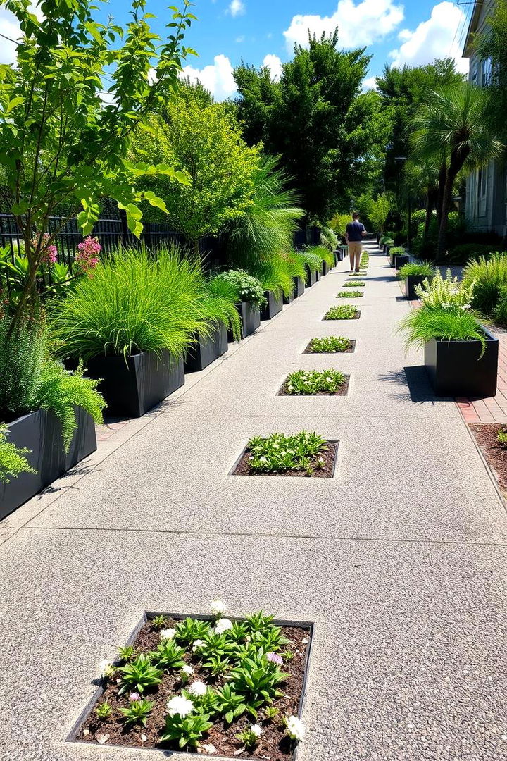Integrated Planting Plan Asphalt Walkway - 22 Asphalt Walkway Ideas