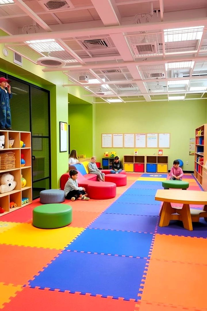 Integrated Play Zones - 22 Twin Nursery Ideas