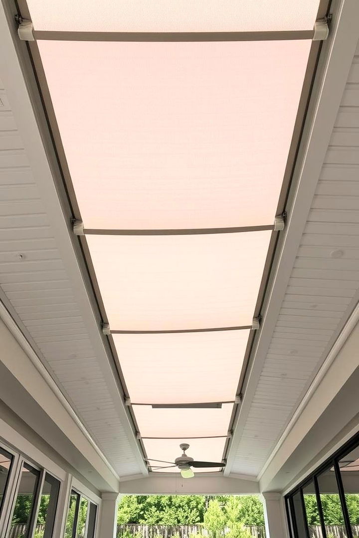 Integrated Retractable Screens - 22 patio ceiling ideas