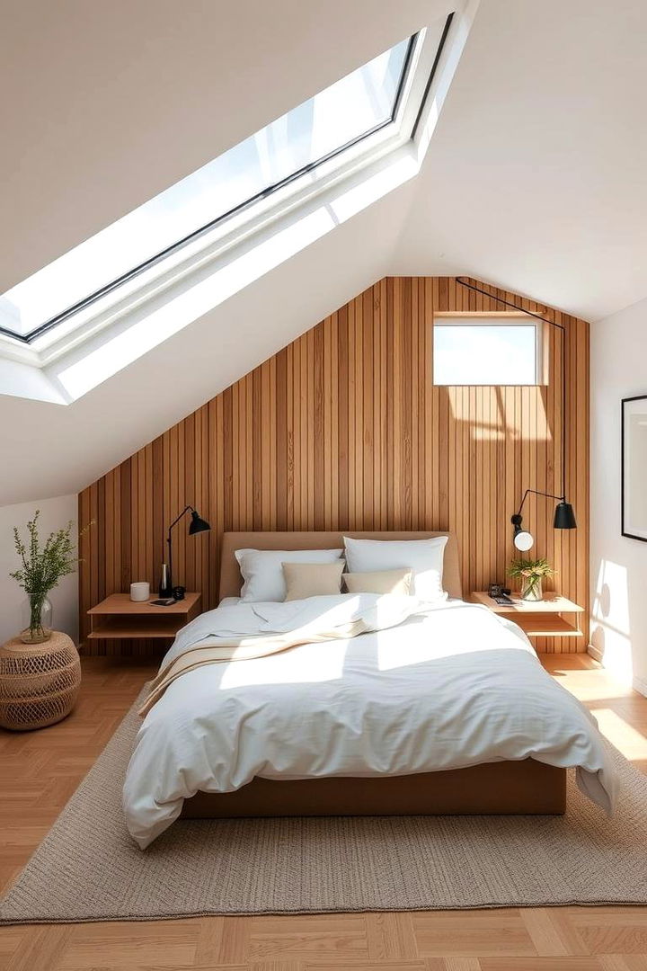 Integrated Skylights - 22 Low Sloped Ceiling Bedroom Ideas